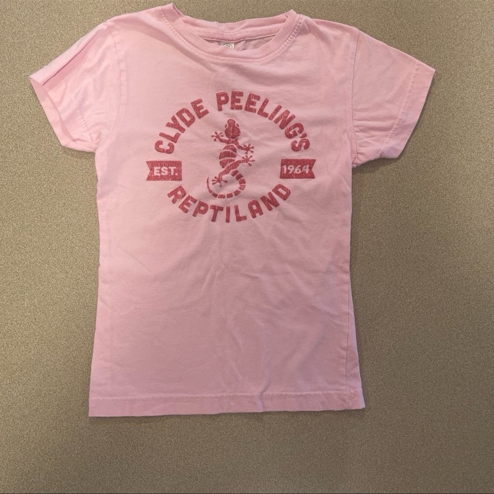 Clyde Peelings Reptiland girls pink shirt
